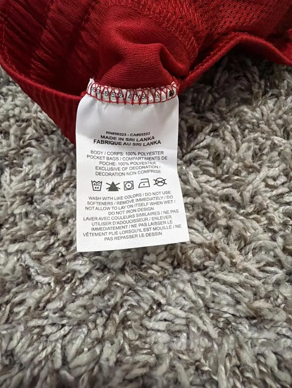 Bundle of 2 Boys XL Red Basketball Active Shorts by Nike